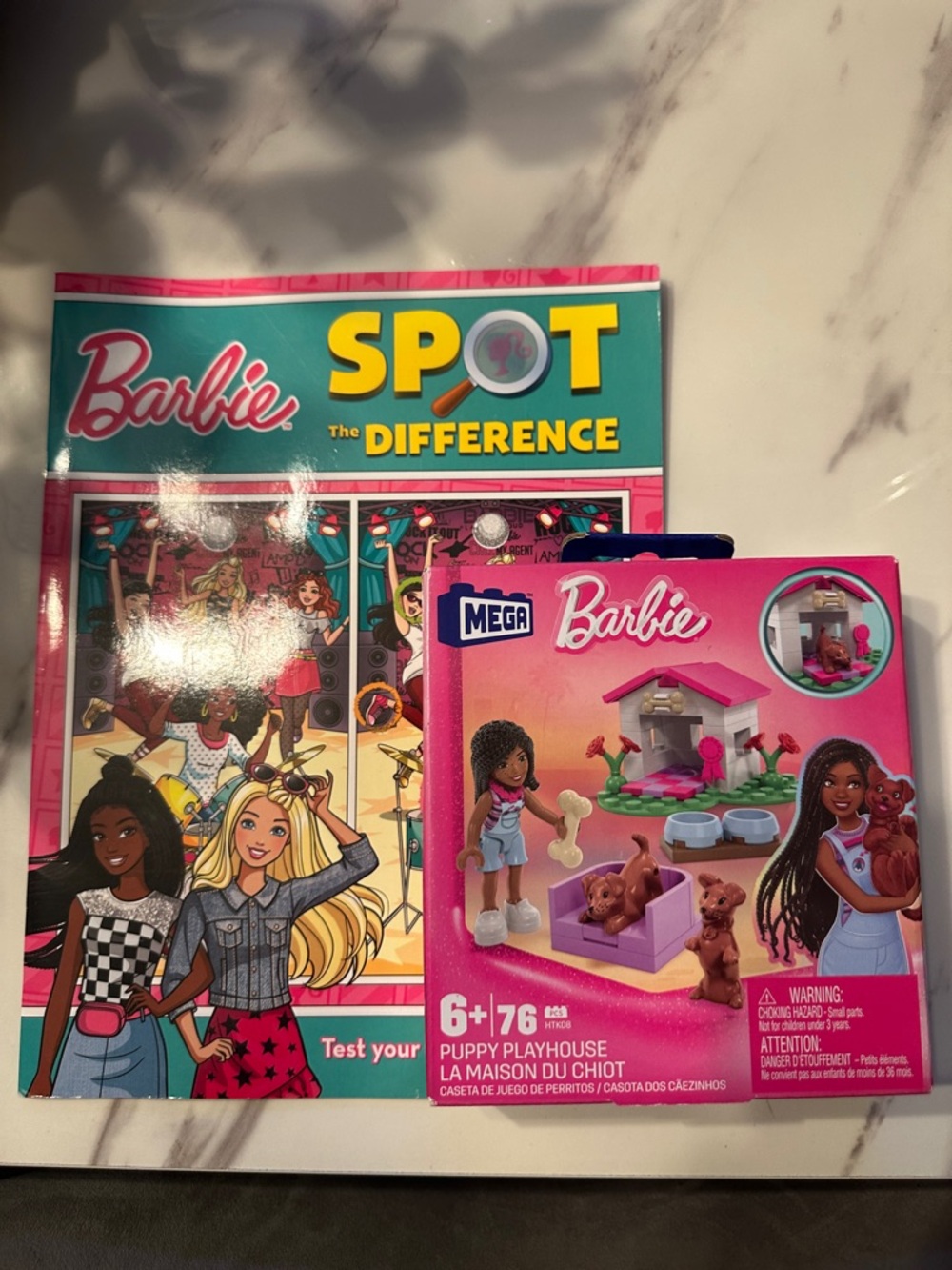 NEW!!Barbie Mega Puppy Playhouse Set and Activity book